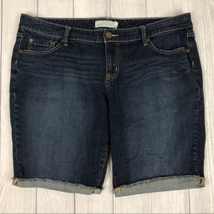 Torrid Bermuda Denim Jean Cuffed Shorts Size 20